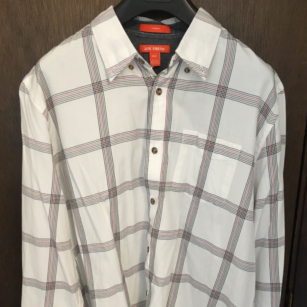 %% NEW Joe Fresh Men's Button Up Shirt Top M NWOT